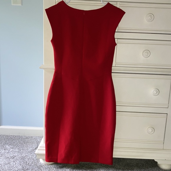 SOLD Ann Taylor Red cocktail dress - Picture 2 of 4